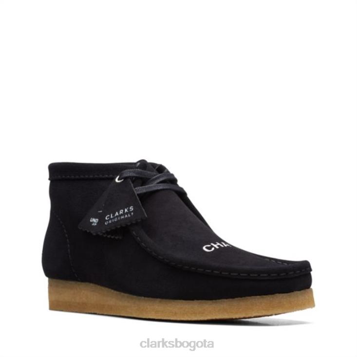 Clarks 0DX8L5724 bota wallabee de ante negro clarks de ante negro hombres ante negro