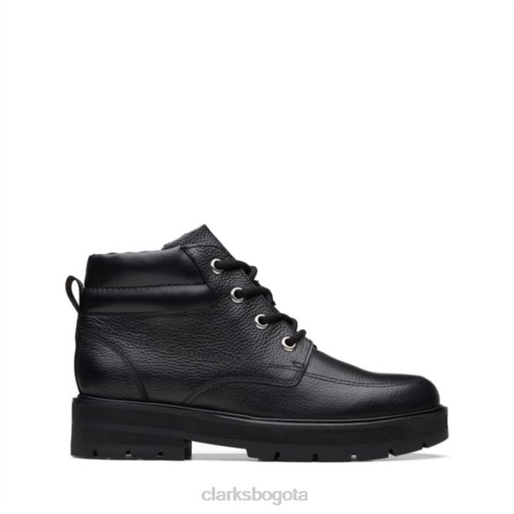 Clarks 0DX8L5731 clarks prague de cuero negro con cremallera cuero negro antiguo niños cuero negro