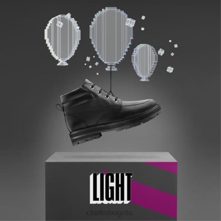 Clarks 0DX8L5731 clarks prague de cuero negro con cremallera cuero negro antiguo niños cuero negro