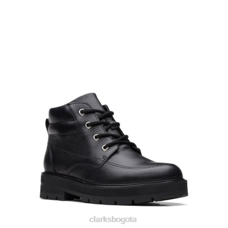 Clarks 0DX8L5731 clarks prague de cuero negro con cremallera cuero negro antiguo niños cuero negro