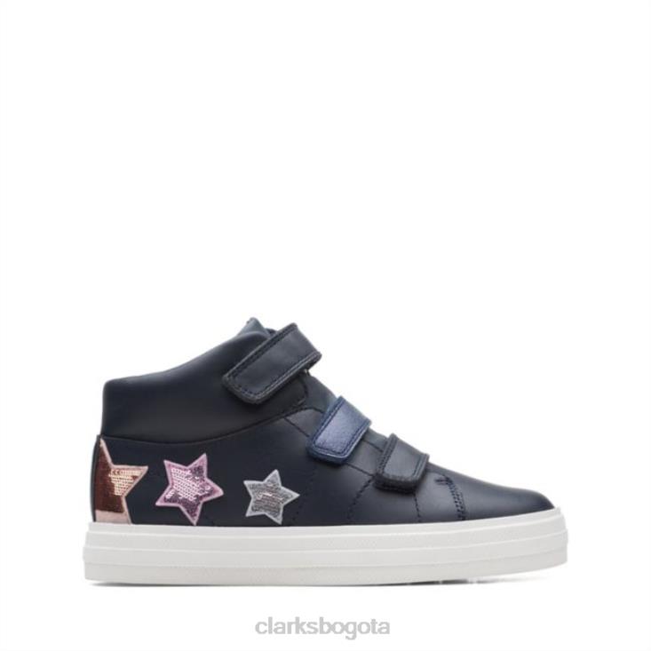 Clarks 0DX8L5732 nova fun cuero azul oscuro niño clarks de cuero azul oscuro niños cuero azul oscuro