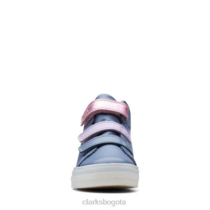 Clarks 0DX8L5733 flare show kid cuero azul claro clarks cuero azul claro unisexo cuero azul claro