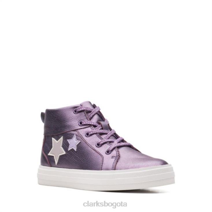 Clarks 0DX8L5736 clarks nova city niño cuero baya cuero baya niños cuero de baya