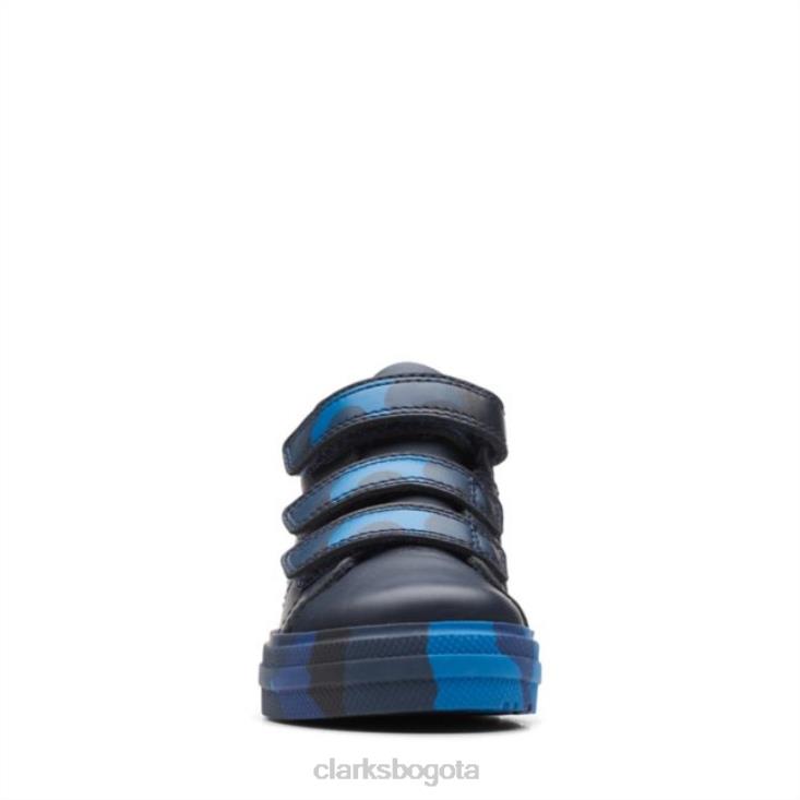 Clarks 0DX8L5738 clarks nova fun niño camuflaje azul marino camuflaje azul marino unisexo camuflaje azul marino