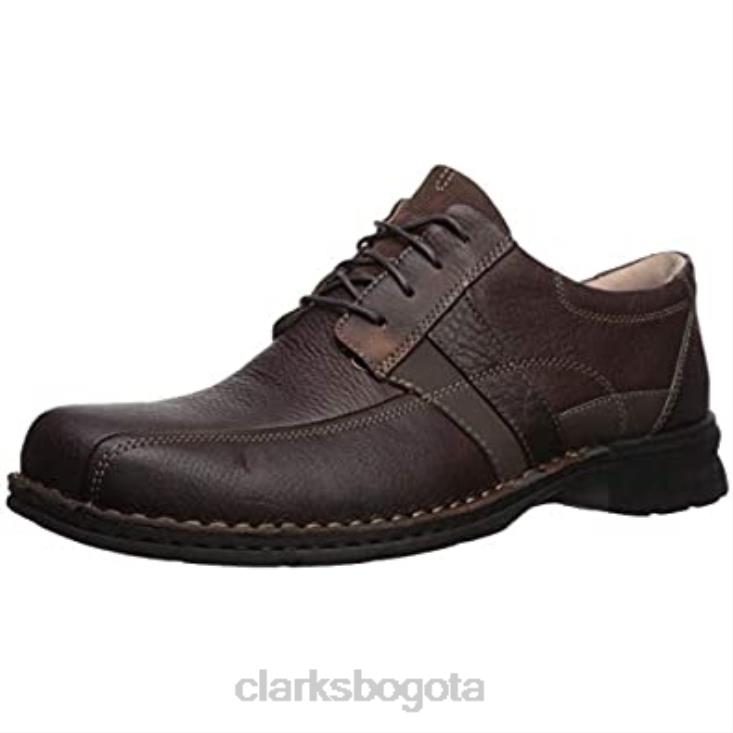 Clarks 0DX8L574 clarks de cuero aceitoso marrón espace oxford para hombre hombres cuero aceitoso marrón