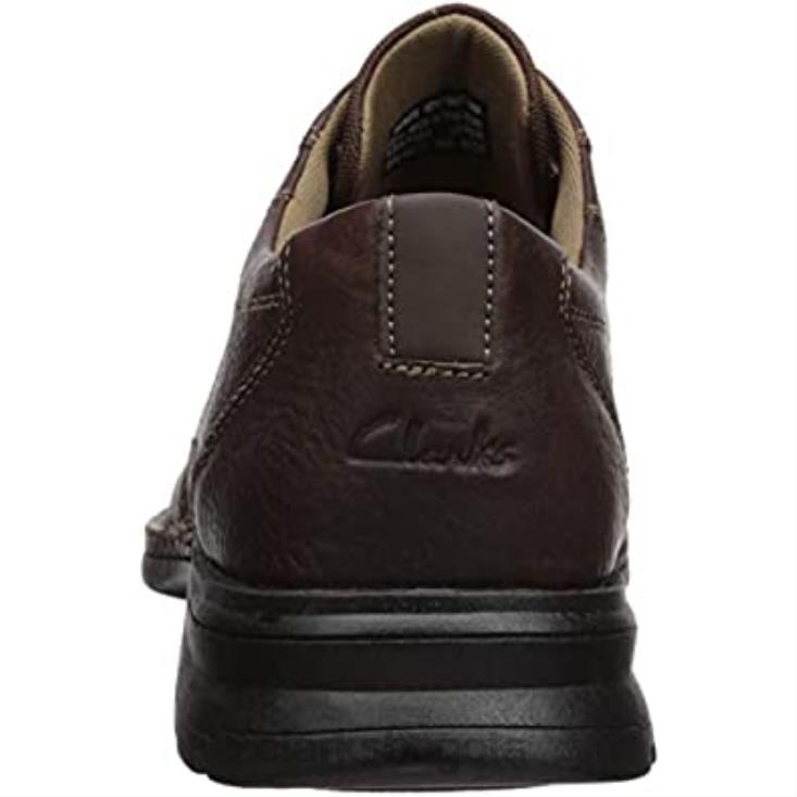 Clarks 0DX8L574 clarks de cuero aceitoso marrón espace oxford para hombre hombres cuero aceitoso marrón