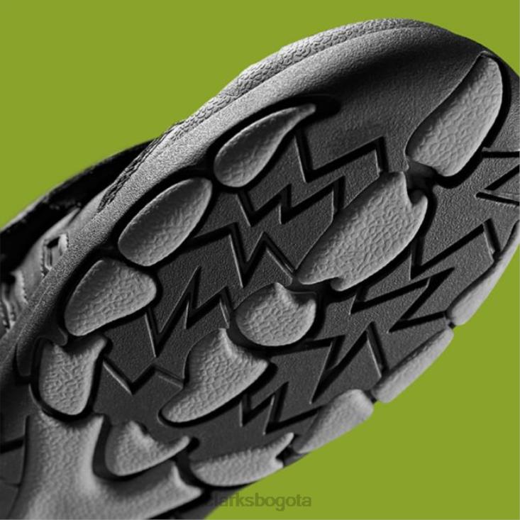 Clarks 0DX8L5743 rex hop niño cuero negro clarks cuero negro niños cuero negro