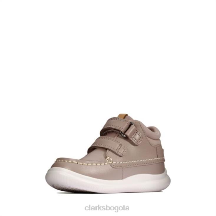 Clarks 0DX8L5745 clarks rosa combi leather crest tuktu niño rosa combi leather unisexo cuero combinado rosa
