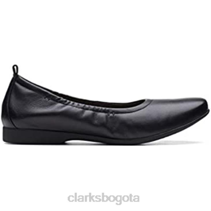 Clarks 0DX8L575 clarks un darcey vibe cuero negro unisexo cuero negro