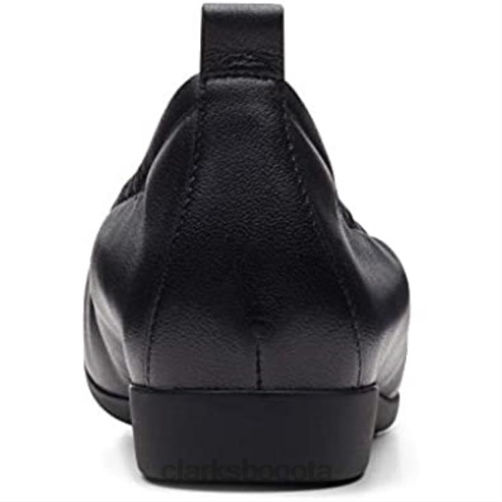Clarks 0DX8L575 clarks un darcey vibe cuero negro unisexo cuero negro