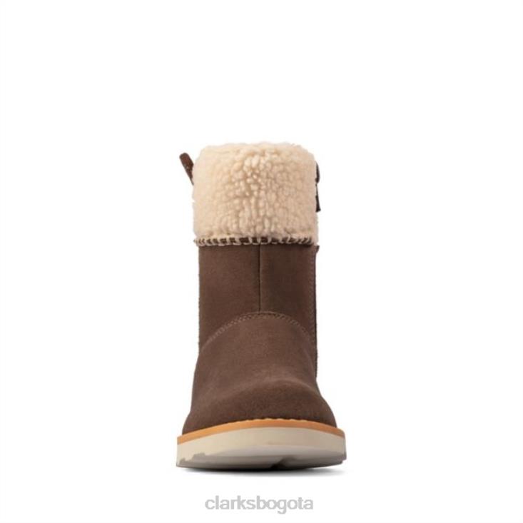 Clarks 0DX8L5752 ante nogal clarks corona loop kid ante nogal niños gamuza nogal