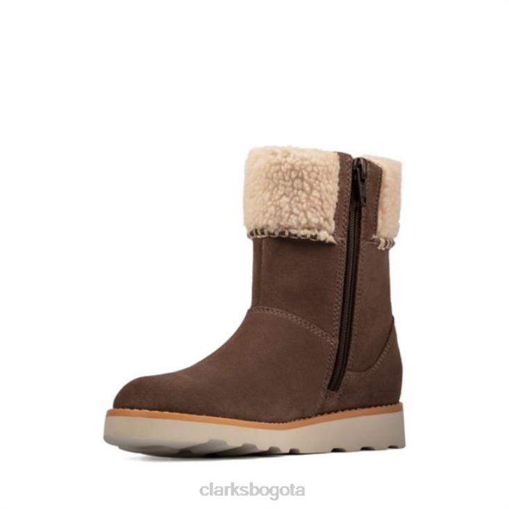 Clarks 0DX8L5752 ante nogal clarks corona loop kid ante nogal niños gamuza nogal