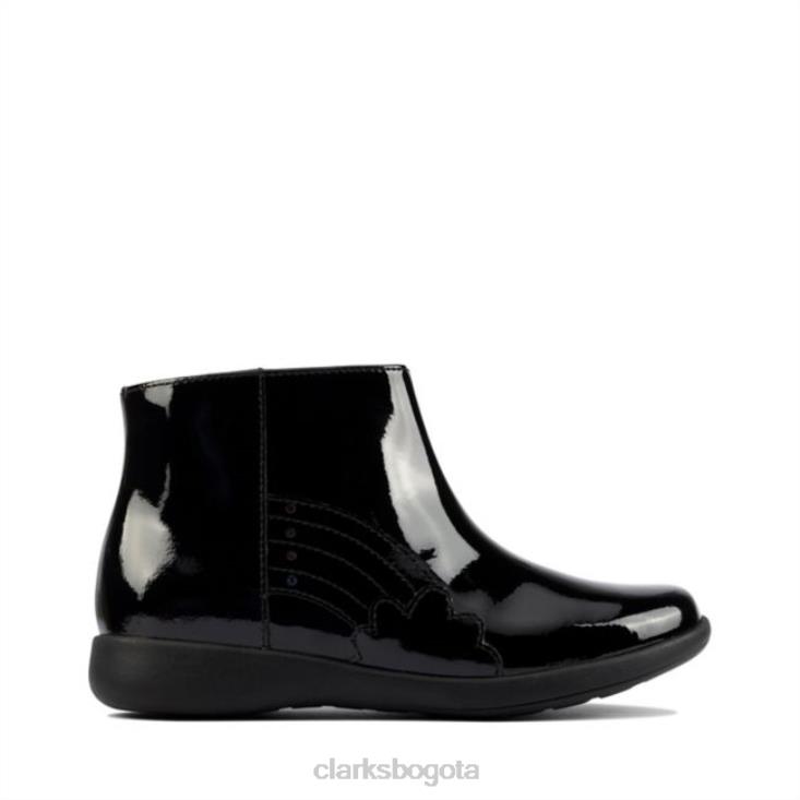 Clarks 0DX8L5759 etch g low kid charol negro charol negro clarks niños charol negro