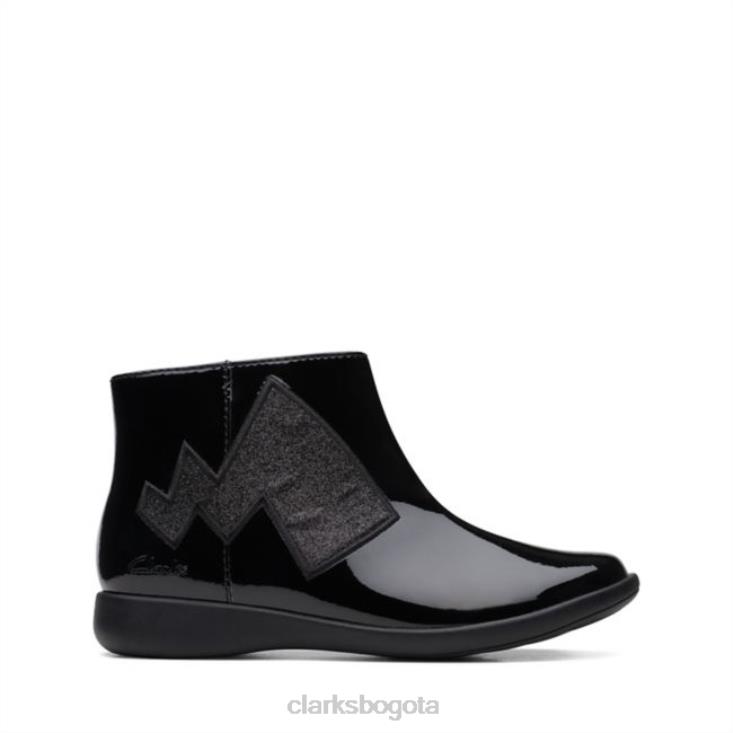 Clarks 0DX8L5768 charol negro clarks etch trail kid charol negro niños charol negro