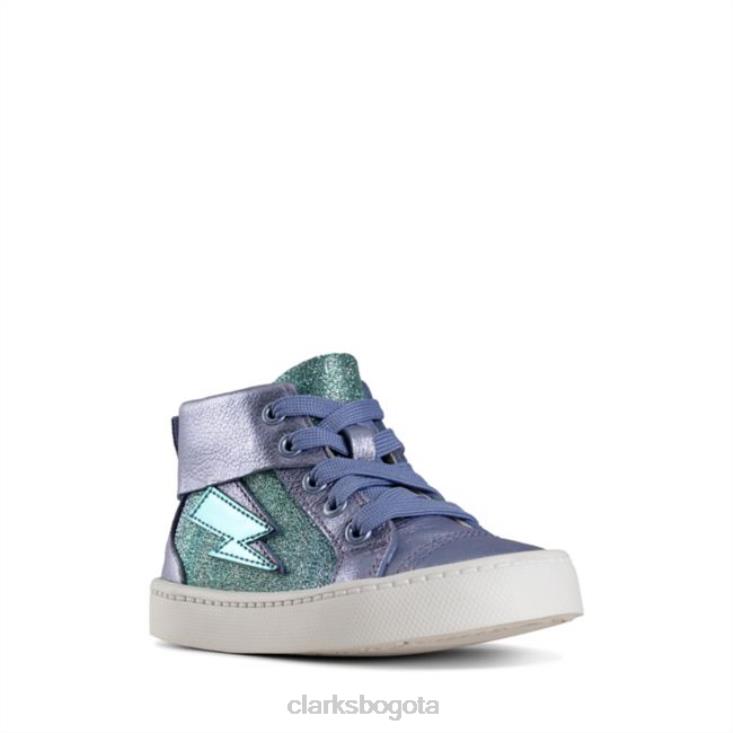 Clarks 0DX8L5770 clarks city mito niño cuero lila cuero lila unisexo cuero lila