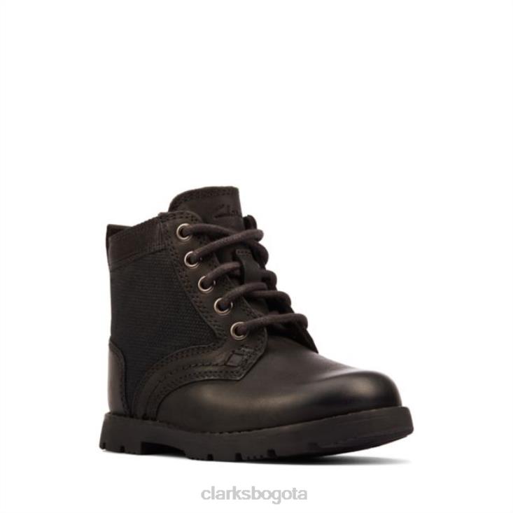 Clarks 0DX8L5775 heath chard niño cuero negro clarks cuero negro niños cuero negro