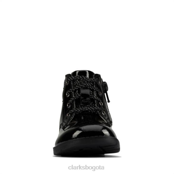 Clarks 0DX8L5778 clarks dabi lace niño charol negro charol negro unisexo charol negro