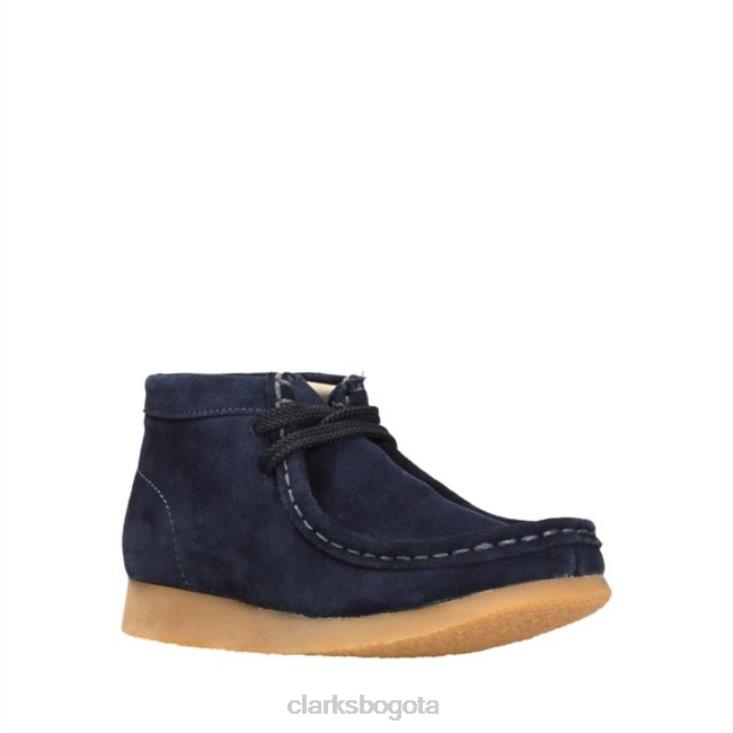 Clarks 0DX8L5782 bota wallabee ante azul marino ante azul marino clarks niños gamuza azul marino
