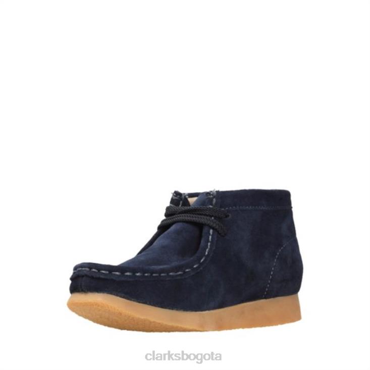 Clarks 0DX8L5782 bota wallabee ante azul marino ante azul marino clarks niños gamuza azul marino