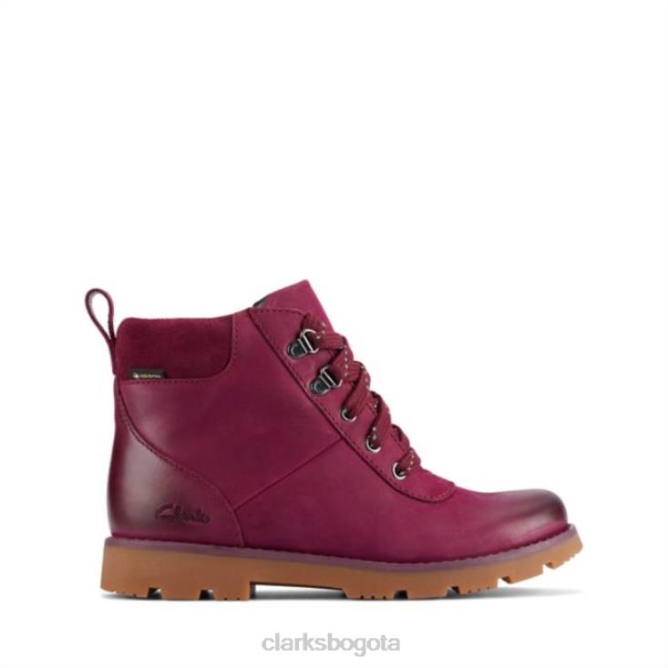 Clarks 0DX8L5784 cuero morado clarks heath go gore-tex niño cuero morado unisexo cuero morado
