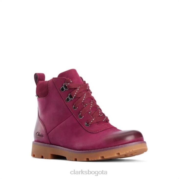 Clarks 0DX8L5784 cuero morado clarks heath go gore-tex niño cuero morado unisexo cuero morado