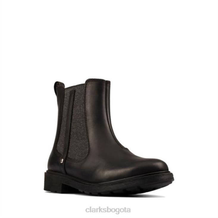 Clarks 0DX8L5786 clarks astrol ortoddler cuero negro cuero negro unisexo cuero negro