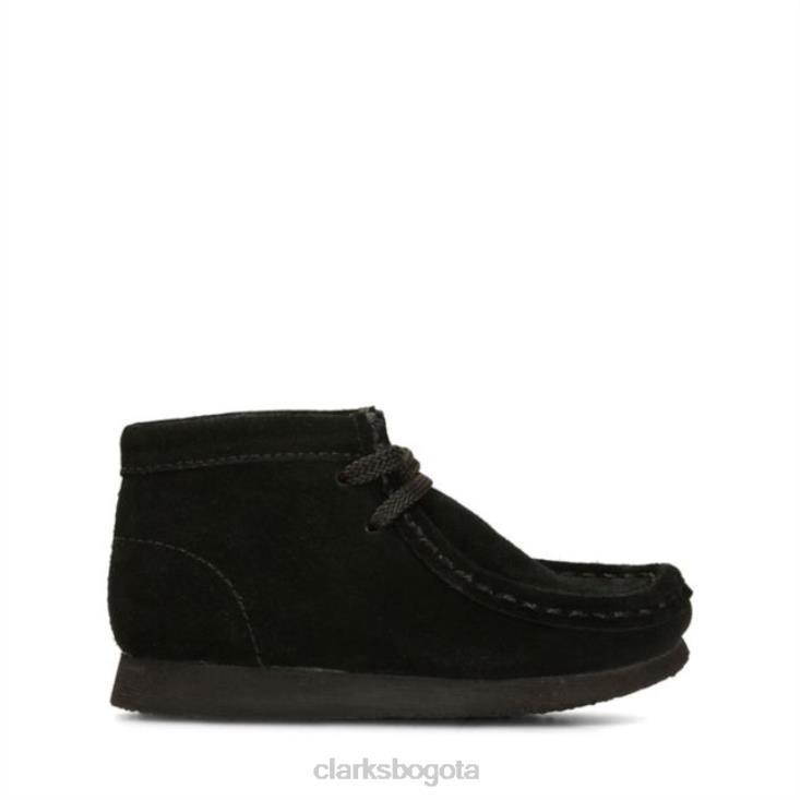 Clarks 0DX8L5794 Bota clarks wallabee ante negro ante negro niños ante negro