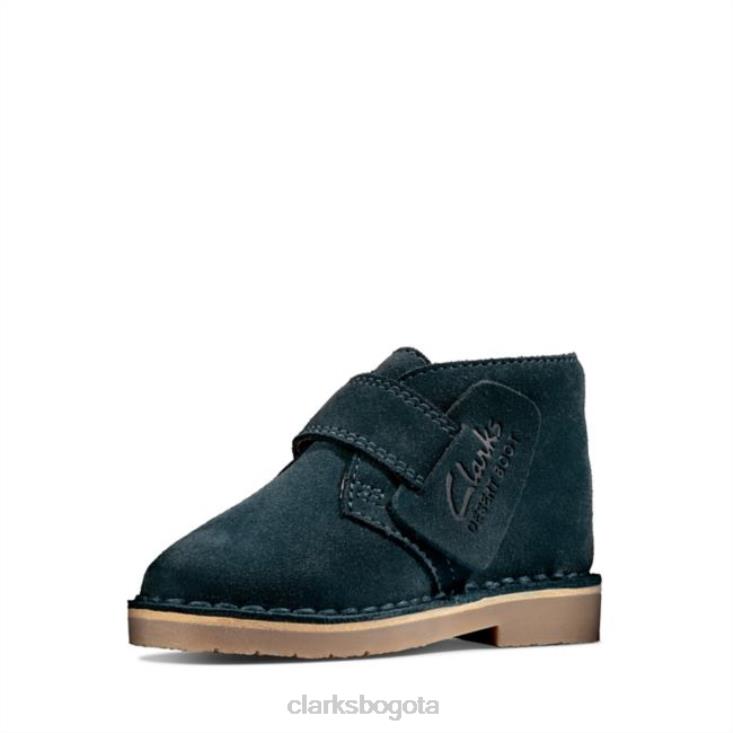 Clarks 0DX8L5798 bota desierto 2 niño ante azul marino clarks de ante azul marino niños gamuza azul marino