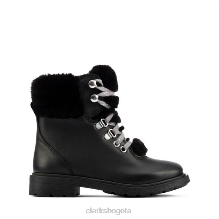 Clarks 0DX8L5799 astrol excursionista niño cuero negro clarks cuero negro niños cuero negro