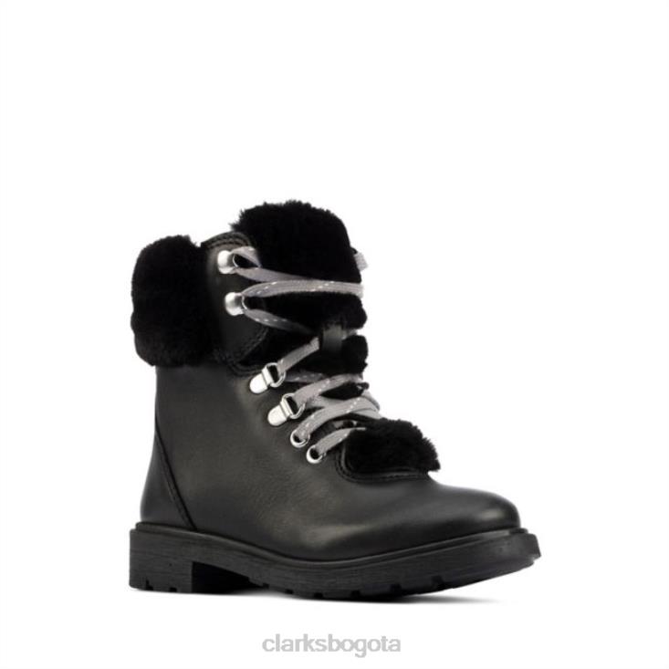 Clarks 0DX8L5799 astrol excursionista niño cuero negro clarks cuero negro niños cuero negro