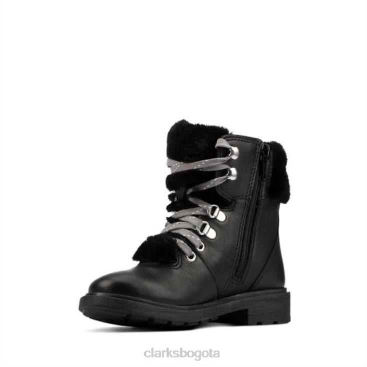 Clarks 0DX8L5799 astrol excursionista niño cuero negro clarks cuero negro niños cuero negro