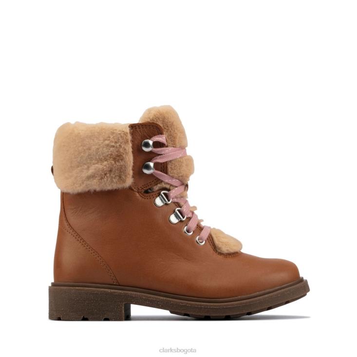 Clarks 0DX8L5800 cuero tostado clarks astrol excursionista niño cuero tostado niños cuero marrón