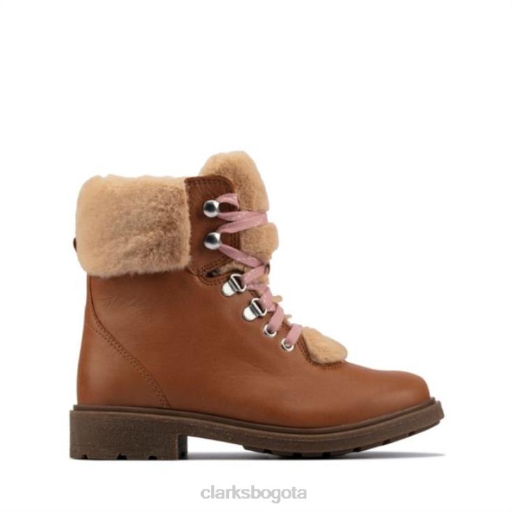 Clarks 0DX8L5800 cuero tostado clarks astrol excursionista niño cuero tostado niños cuero marrón