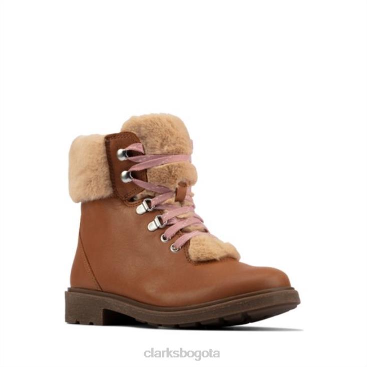 Clarks 0DX8L5800 cuero tostado clarks astrol excursionista niño cuero tostado niños cuero marrón