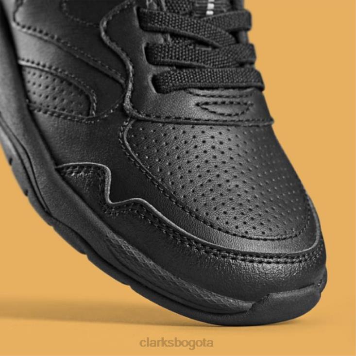 Clarks 0DX8L5812 clarks de cuero negro c lowder sprint kid cuero negro niños cuero negro