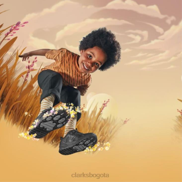 Clarks 0DX8L5812 clarks de cuero negro c lowder sprint kid cuero negro niños cuero negro