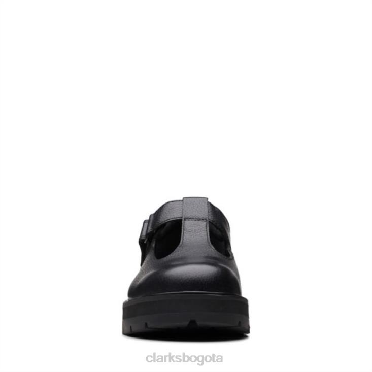 Clarks 0DX8L5813 praga brill juvenil cuero negro clarks cuero negro niños cuero negro