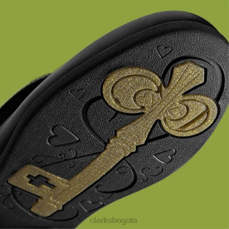 Clarks 0DX8L5816 clarks magic step bar cuero negro niño cuero negro niños cuero negro