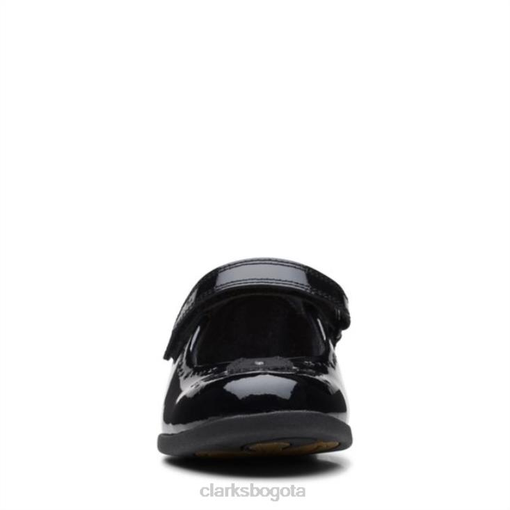 Clarks 0DX8L5818 clarks magic step bar charol negro antiguo charol negro niños charol negro