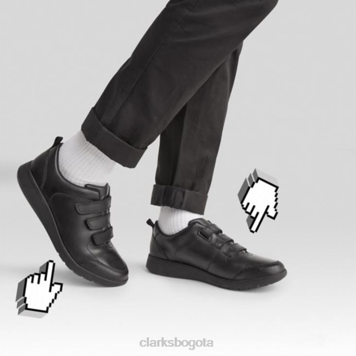 Clarks 0DX8L5831 scape sky juvenil cuero negro clarks cuero negro niños cuero negro