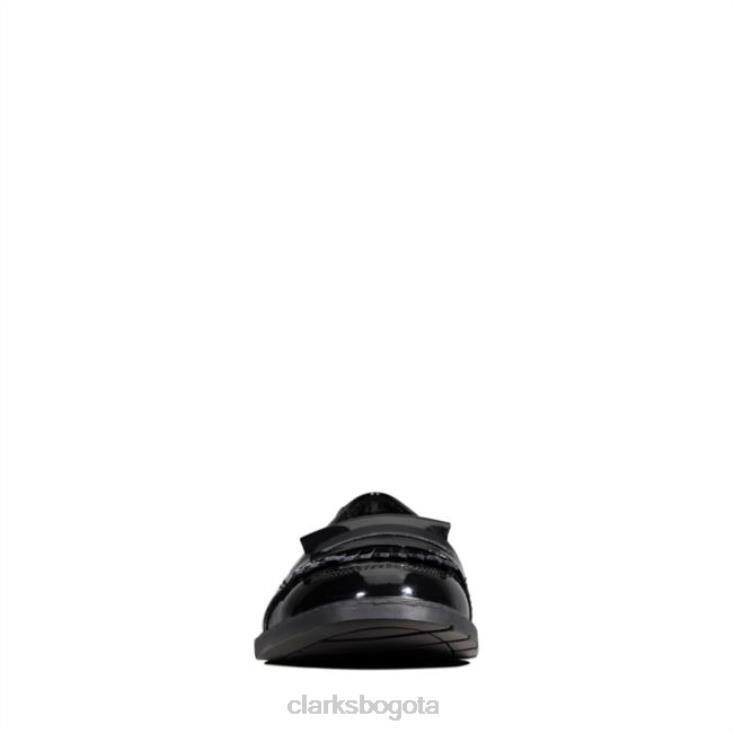 Clarks 0DX8L5832 charol negro clarks scala bright juvenil charol negro niños charol negro