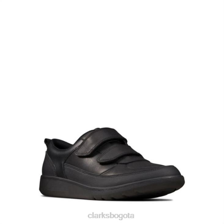 Clarks 0DX8L5833 clarks cuero negro scape flare juvenil cuero negro unisexo cuero negro