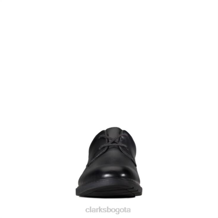 Clarks 0DX8L5835 cuero negro clarks scala loop juvenil cuero negro niños cuero negro