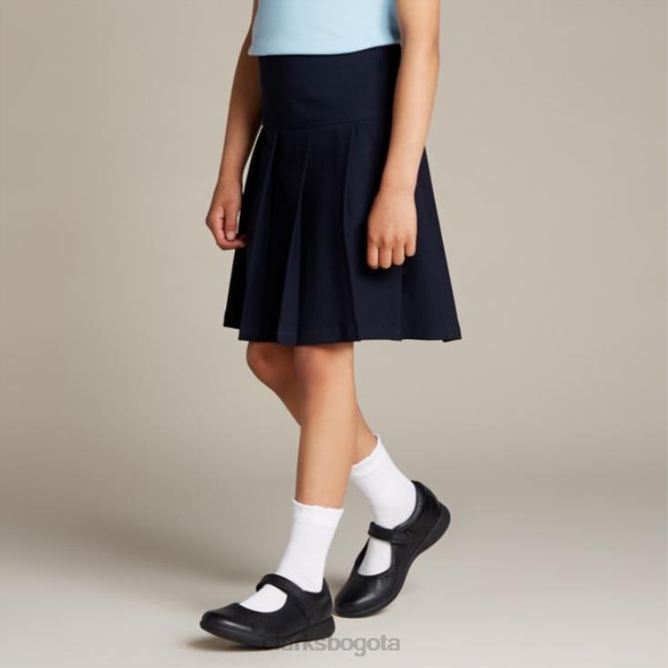 Clarks 0DX8L5839 grabado artesanal niño cuero negro clarks cuero negro unisexo cuero negro