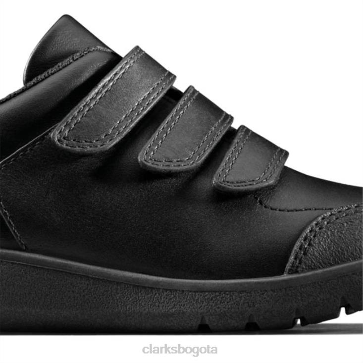 Clarks 0DX8L5840 cuero negro clarks scape sky niño cuero negro niños cuero negro