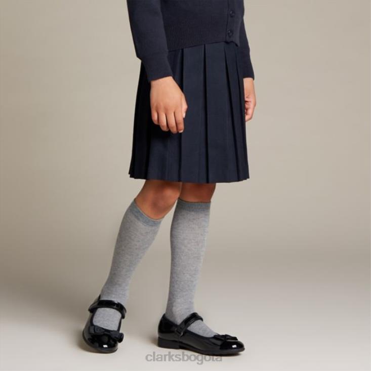 Clarks 0DX8L5841 clarks charol negro scala tap kid charol negro unisexo charol negro