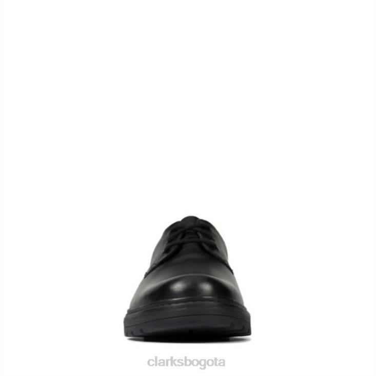 Clarks 0DX8L5845 loxham derby juvenil cuero negro clarks cuero negro niños cuero negro