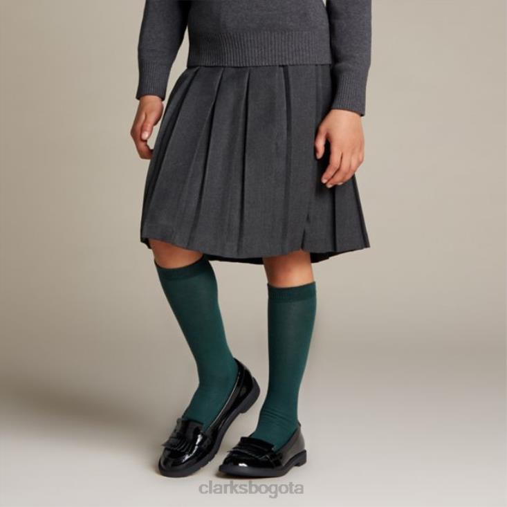 Clarks 0DX8L5849 clarks charol negro scala bright kid charol negro unisexo charol negro