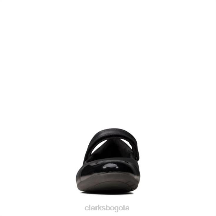 Clarks 0DX8L5852 clarks cuero negro scala gem kid cuero negro niños cuero negro