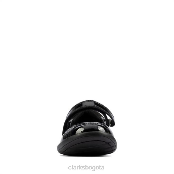 Clarks 0DX8L5856 charol negro clarks etch beam kid charol negro niños charol negro